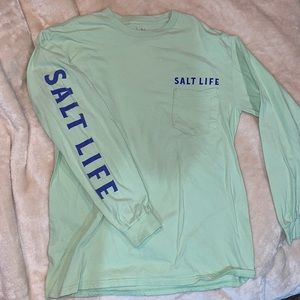 mint green salt life long sleeve tshirt